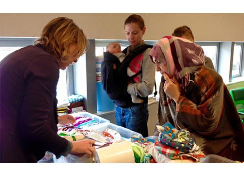 Reusable nappy demonstration
